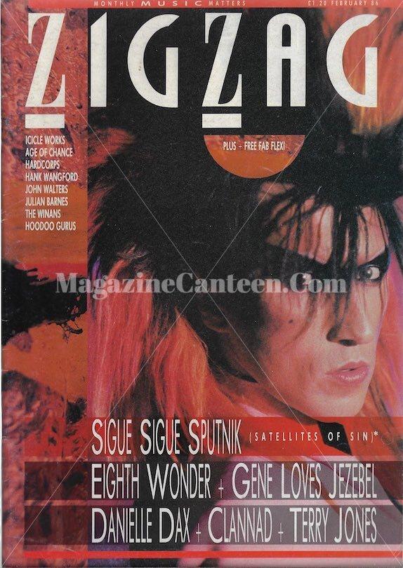 ZigZag Magazine - Sigue Sigue Sputnik Patsy Kensit – magazine canteen