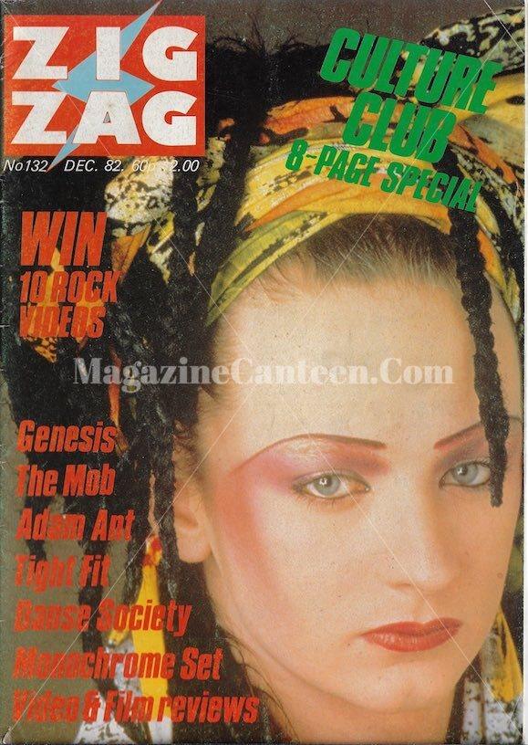 Zigzag Magazine Boy George Adam Ant Magazine Canteen