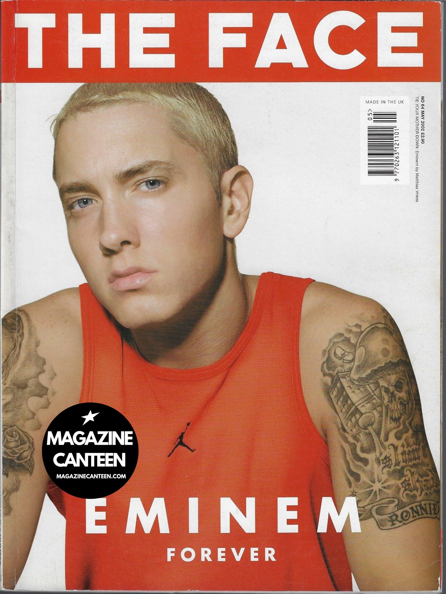 The Face Magazine 2002 - EMINEM Red Vest TRAVIS FIMMEL Matthias Vriens