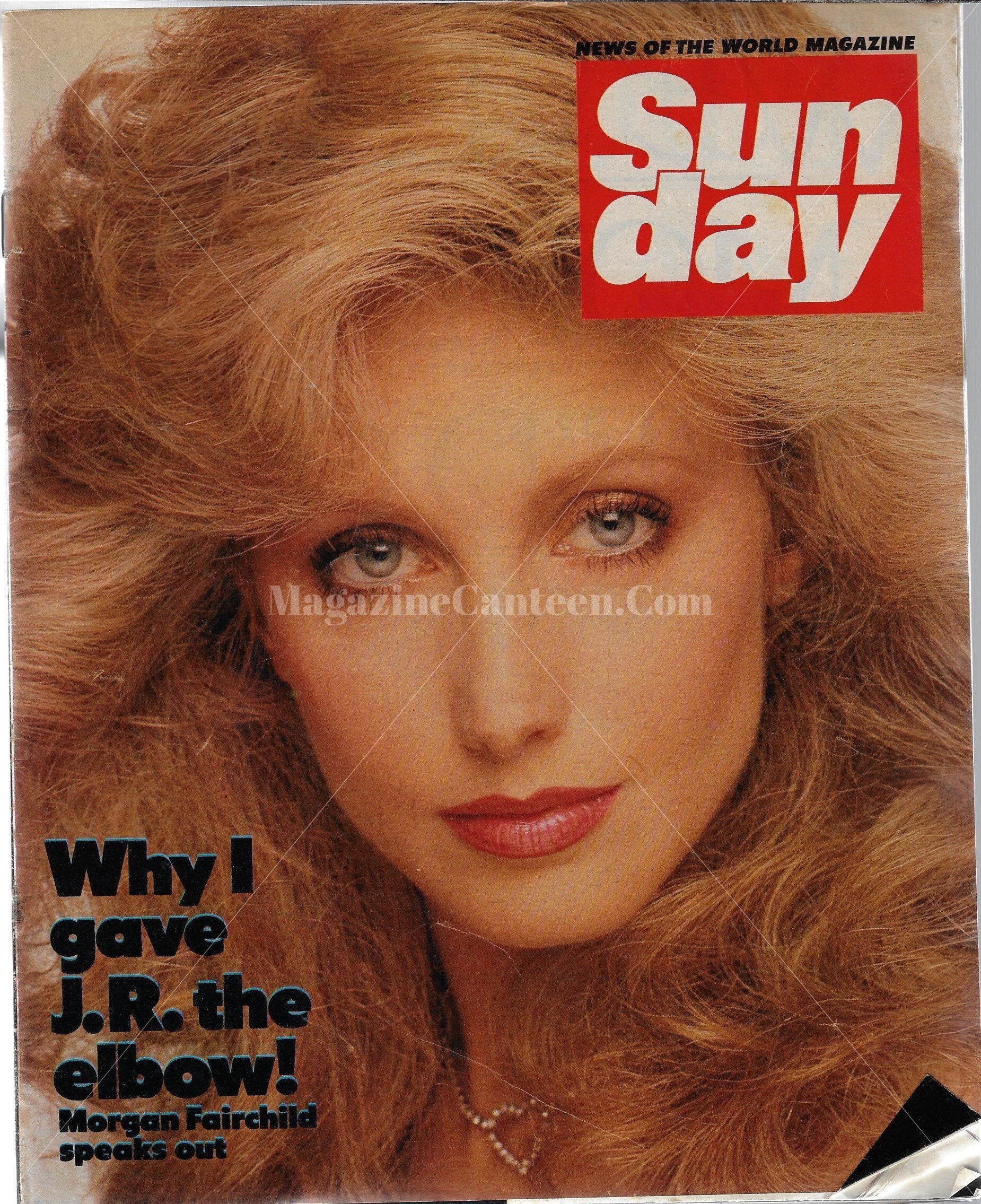 Sun Day Magazine - Morgan Fairchild Peter Robinson Marilyn