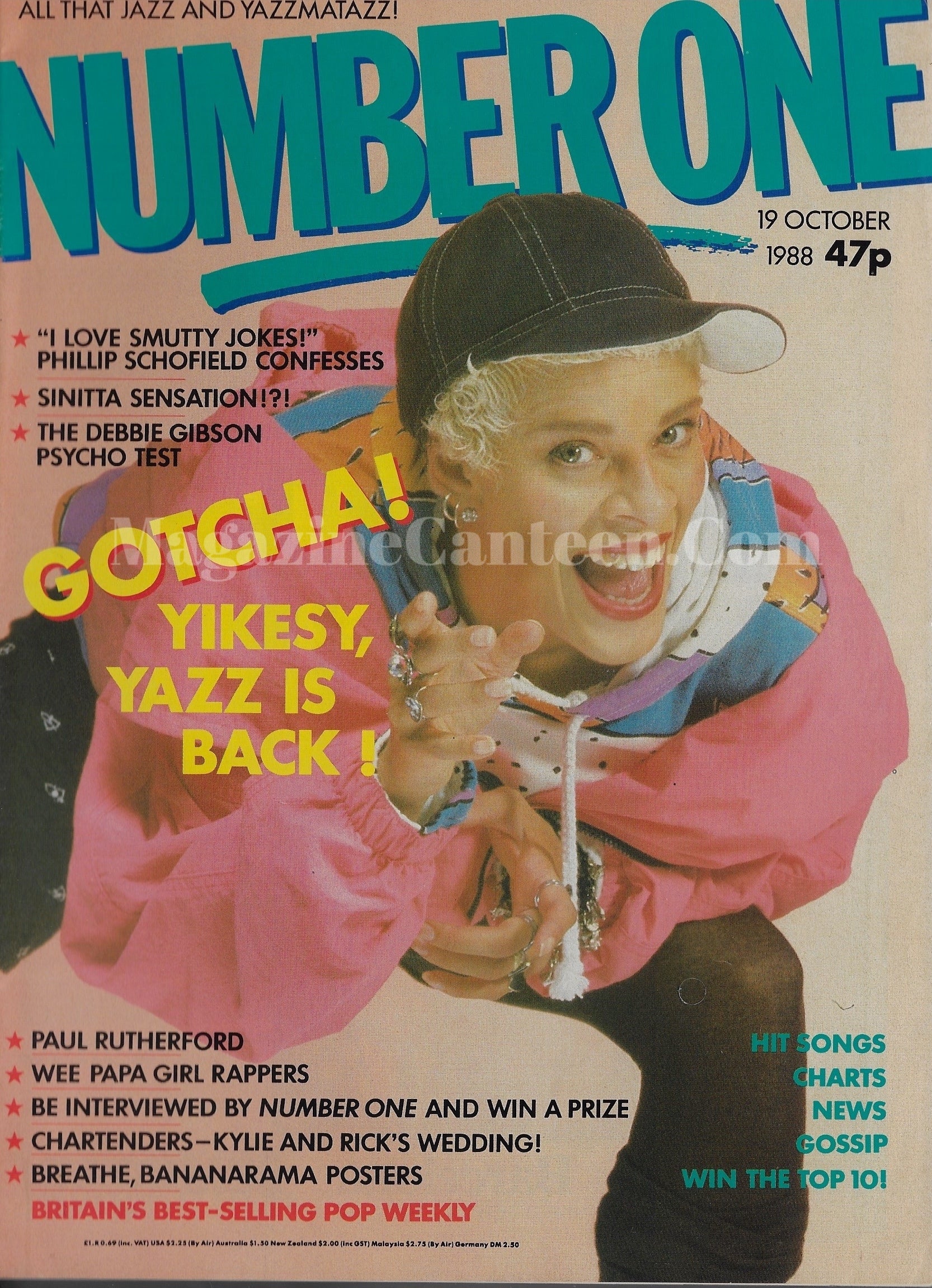 Number One Magazine Yazz magazine canteen Number One Magazine Yazz magazine canteen