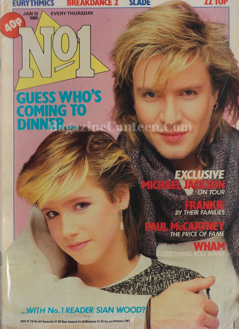 Number One Magazine Simon Le Bon magazine canteen