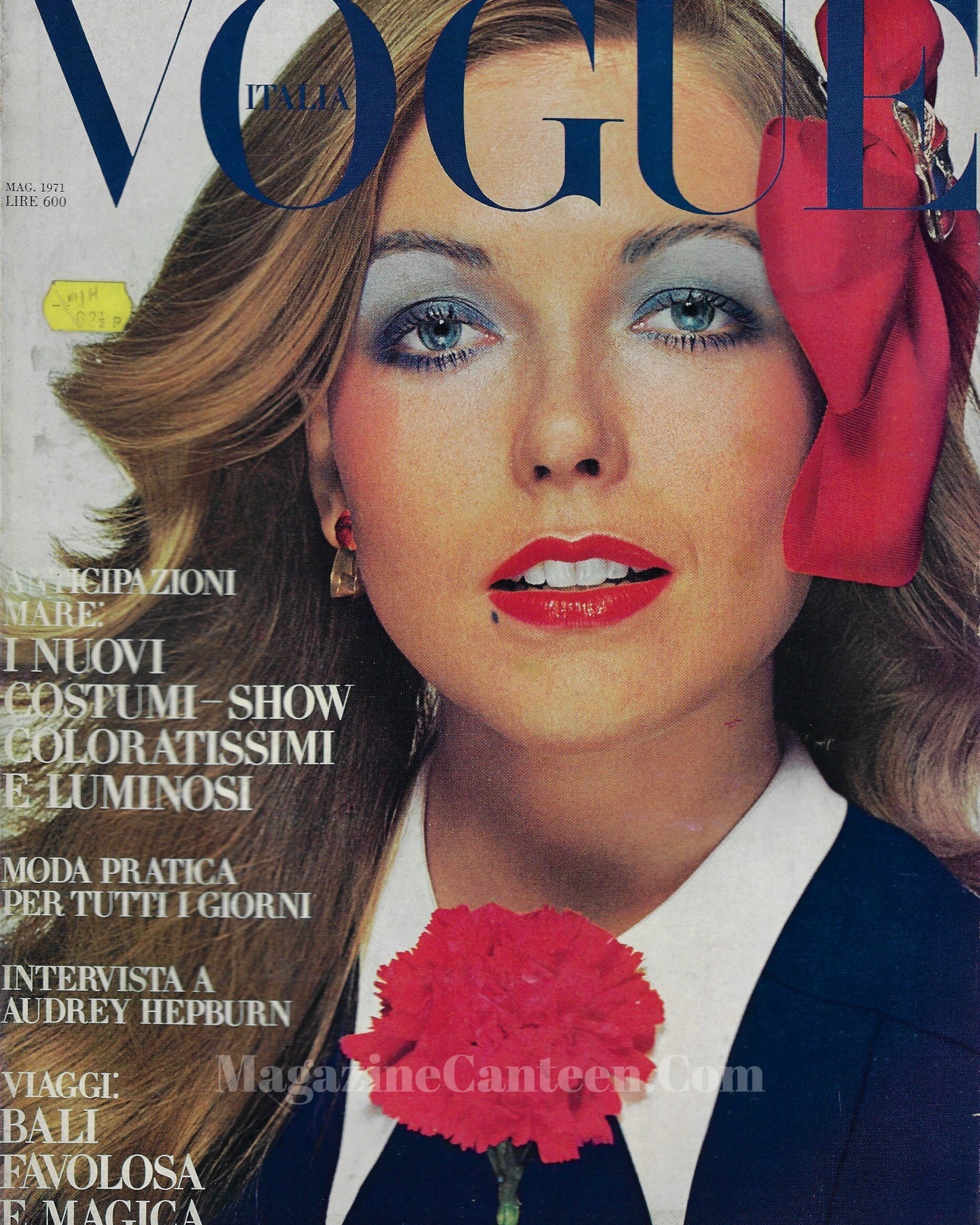 Vogue Italia Magazine 1971 - Susan Blakely audrey hepburn