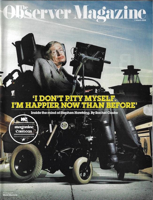 Observer Magazine Stephen Hawking Magazine Canteen