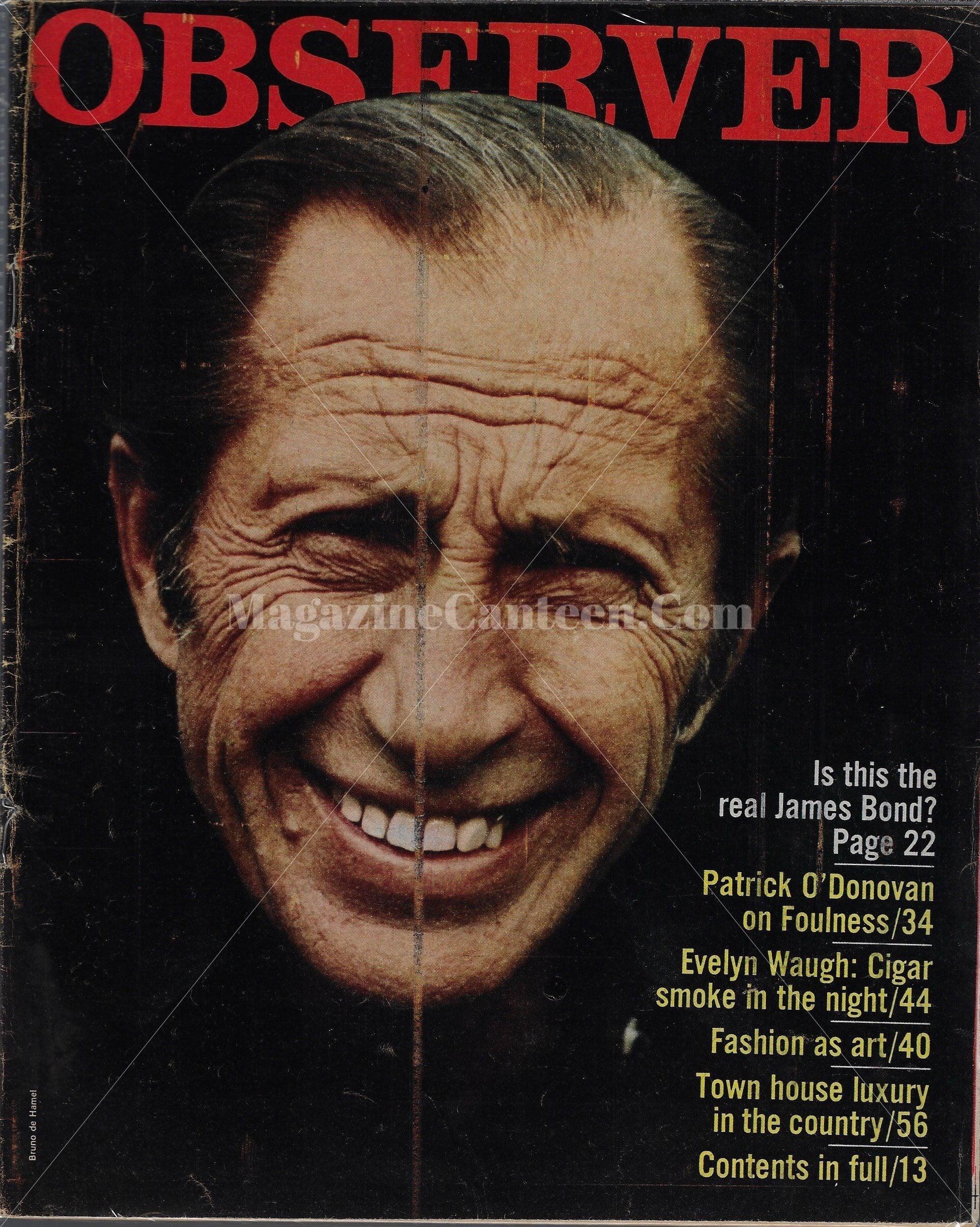 The Observer Magazine - Dusko Popov James Bond A – magazine canteen