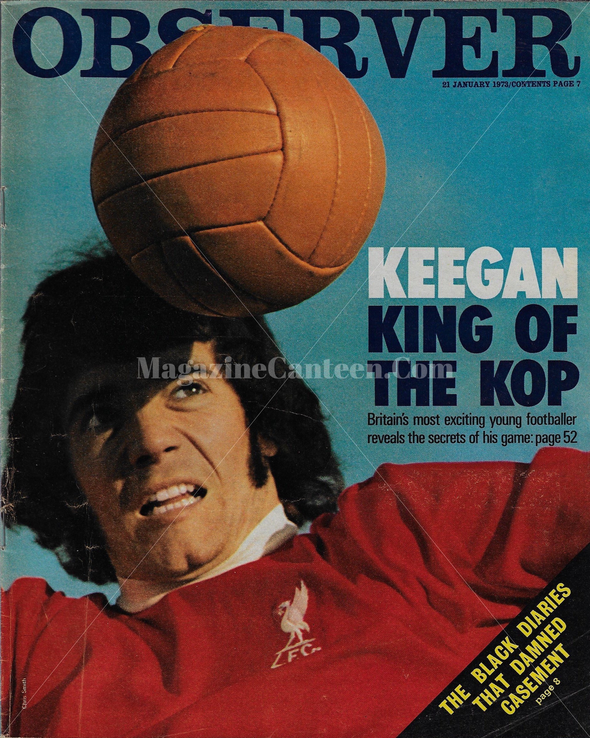 The Observer magazine - Kevin Keegan Maggie Smith A