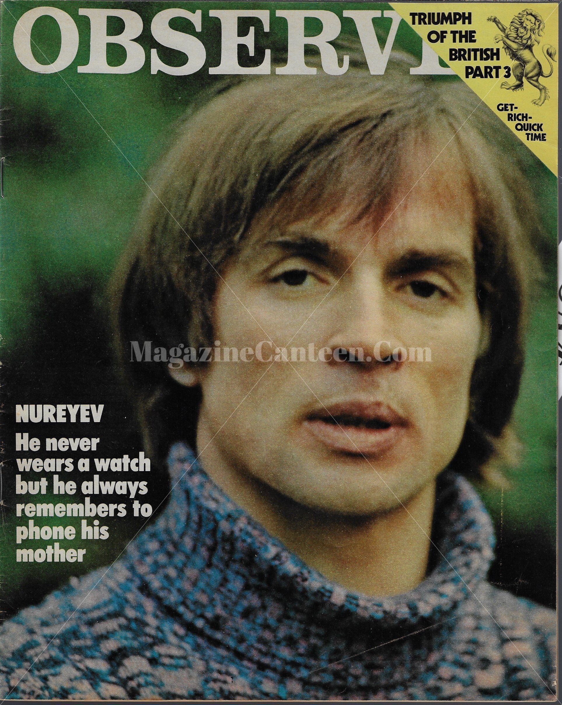 The Observer Magazine - Rudolf Nureyev B – Magazine Canteen