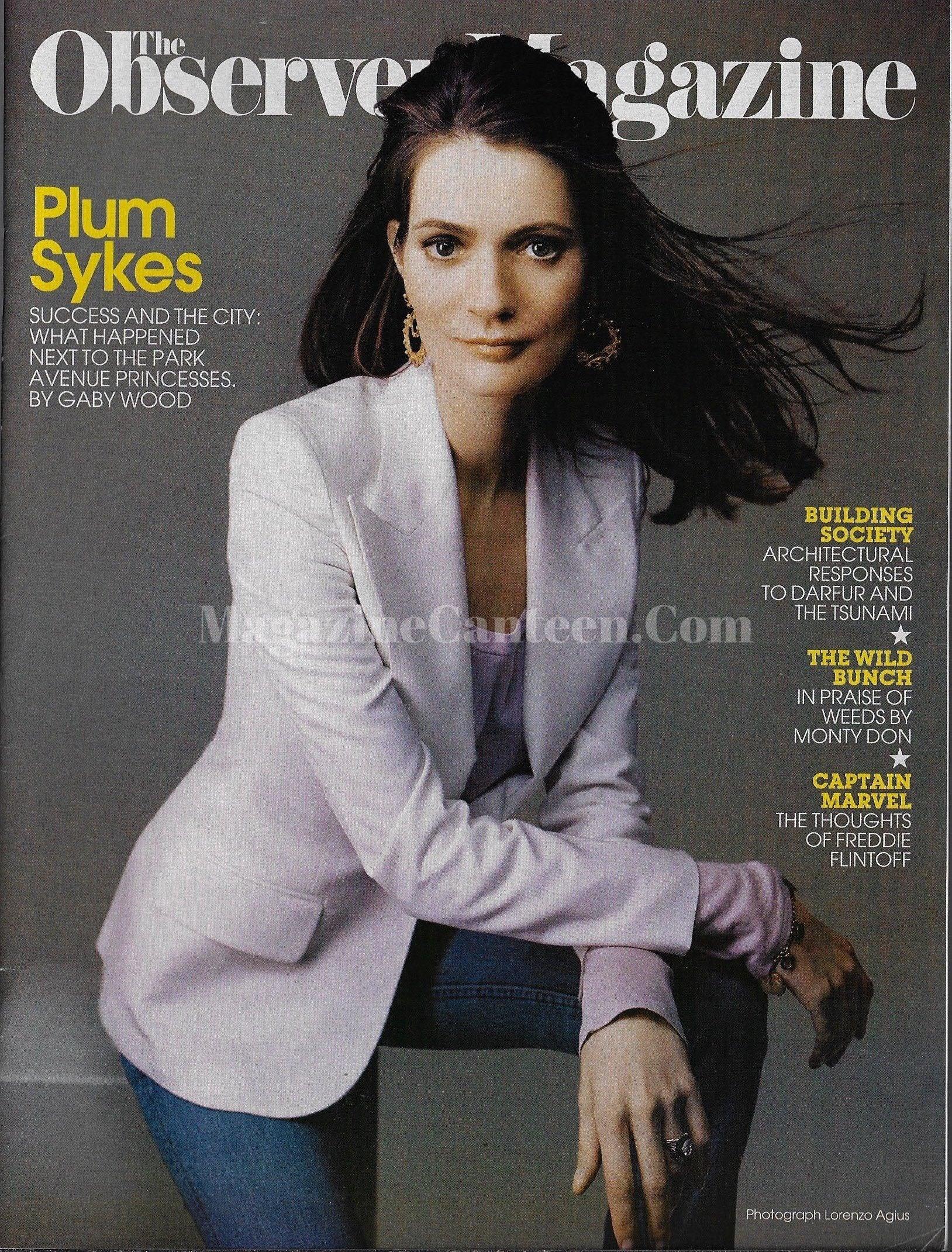 The Observer Magazine Plum Sykes Jana Knauerova Magazine Canteen