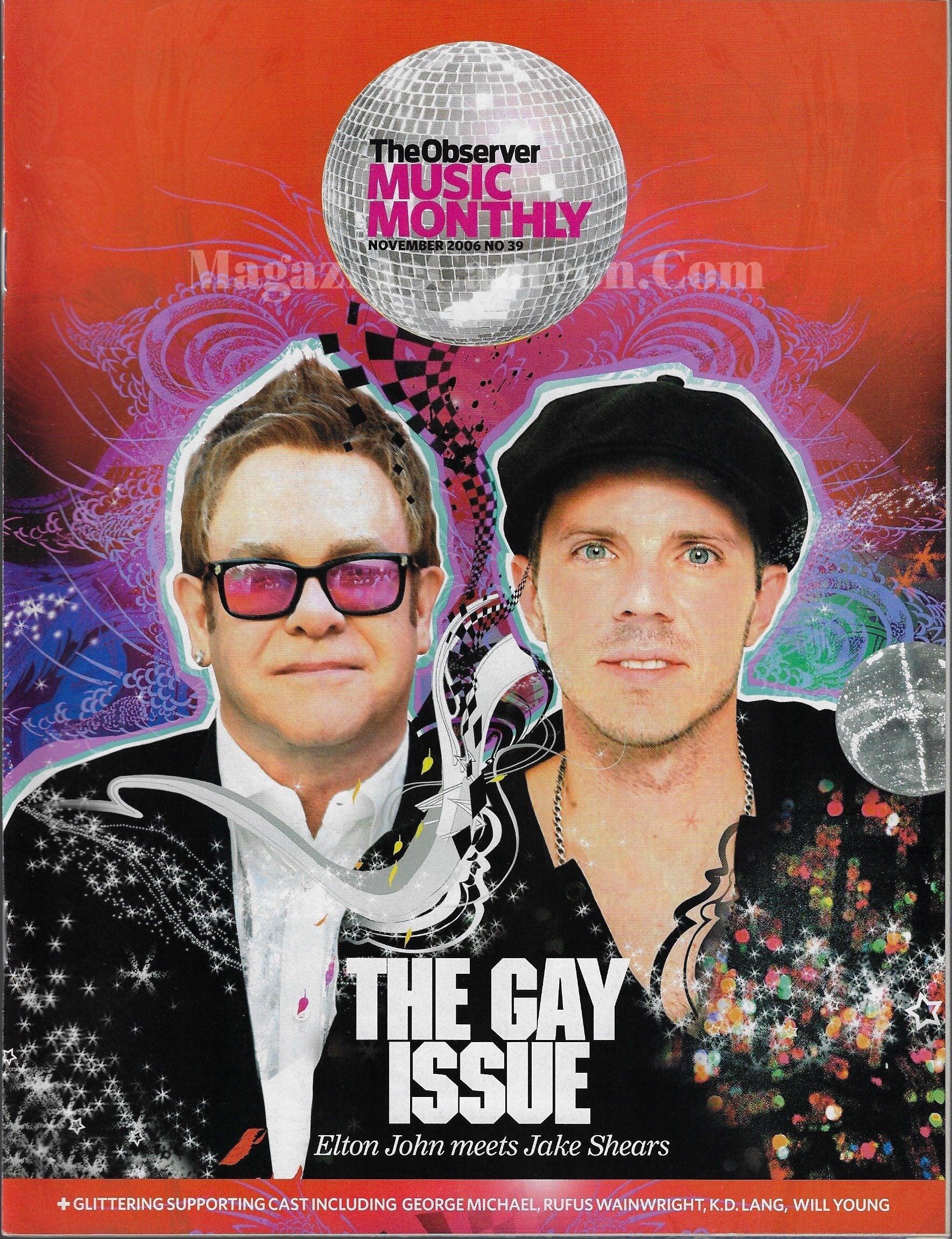 Observer Music Magazine 39 - Elton John & Jake Shears – magazine canteen
