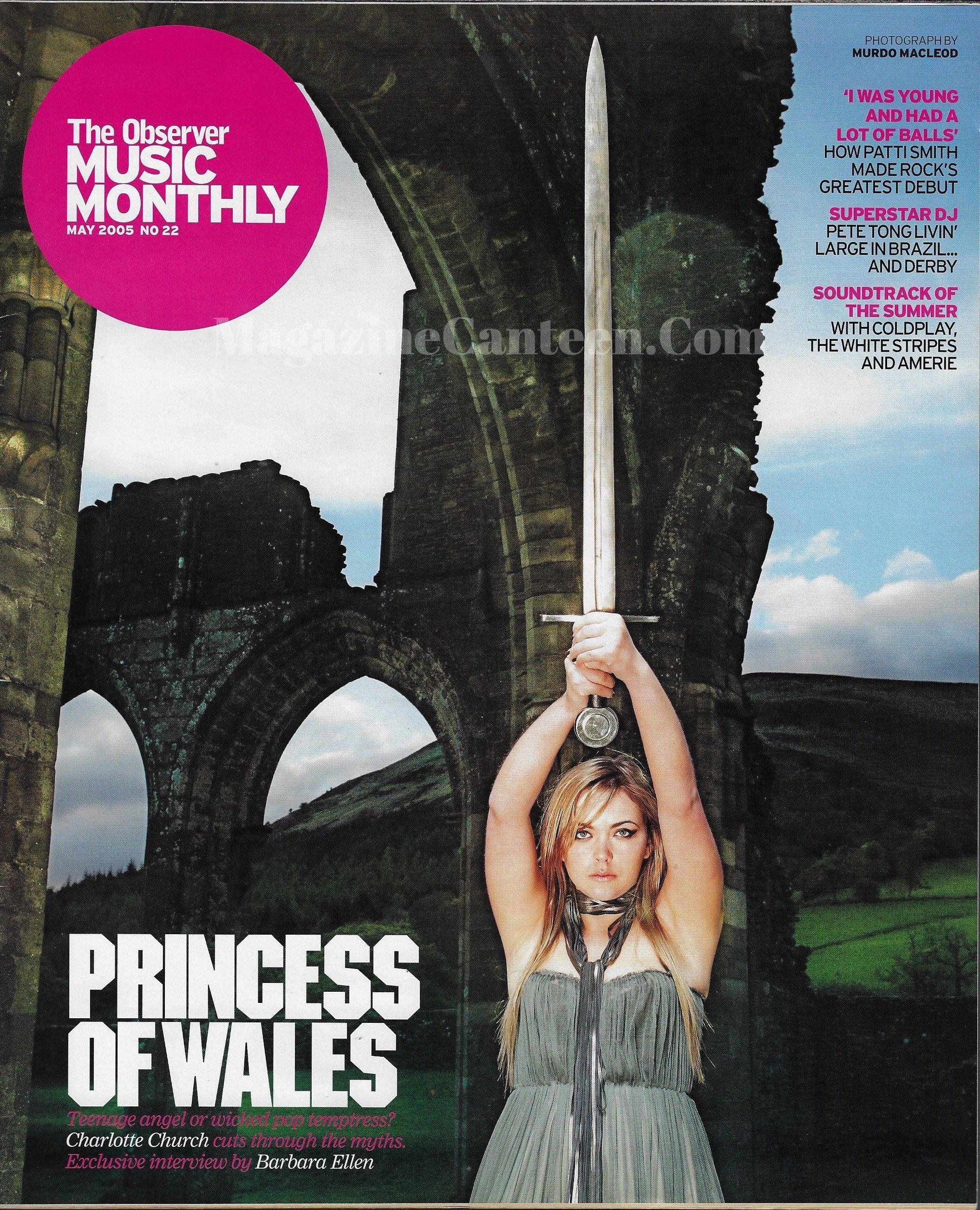 The Observer Music Magazine Charlotte Church Magazine Canteen