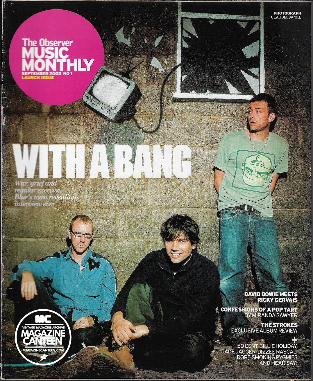The Observer Music Magazine 1 - Blur BANKSY Cover DAVID BOWIE 