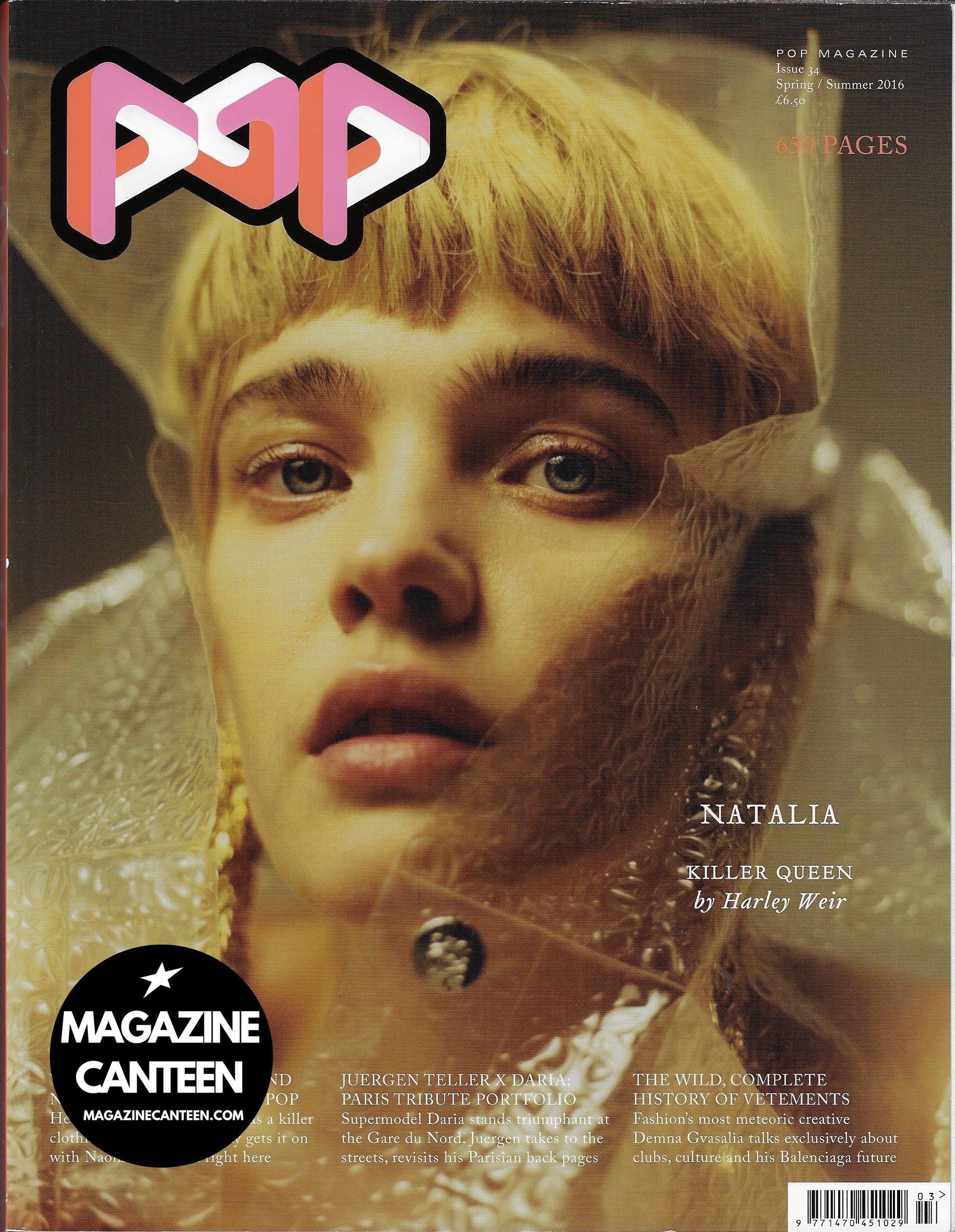 Pop Magazine 34 - Natalia Vodianova