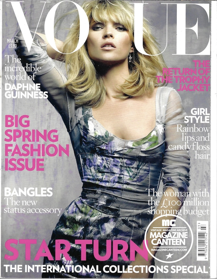 Vogue Magazine March 2008 - KATE MOSS Daria Werbowy DAPHNE GUINNESS