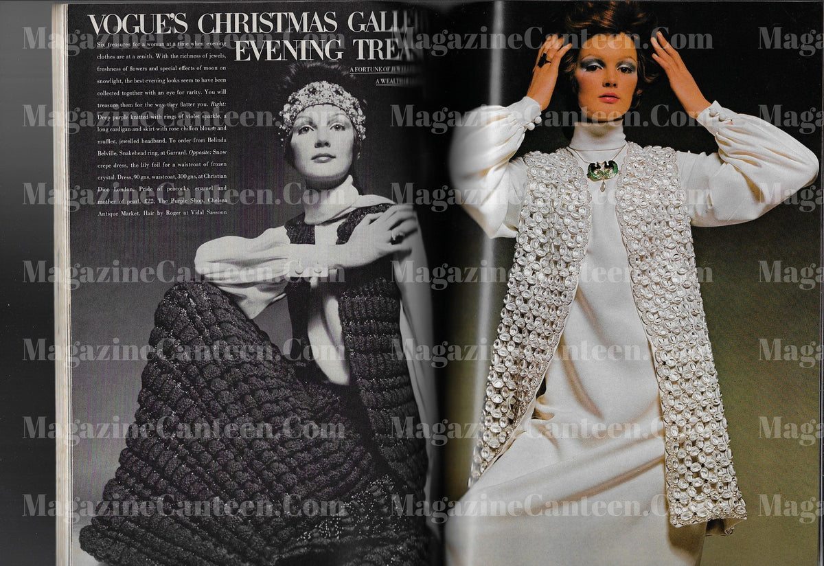 Vogue magazine December 1969 - Pattie Boyd – magazine canteen