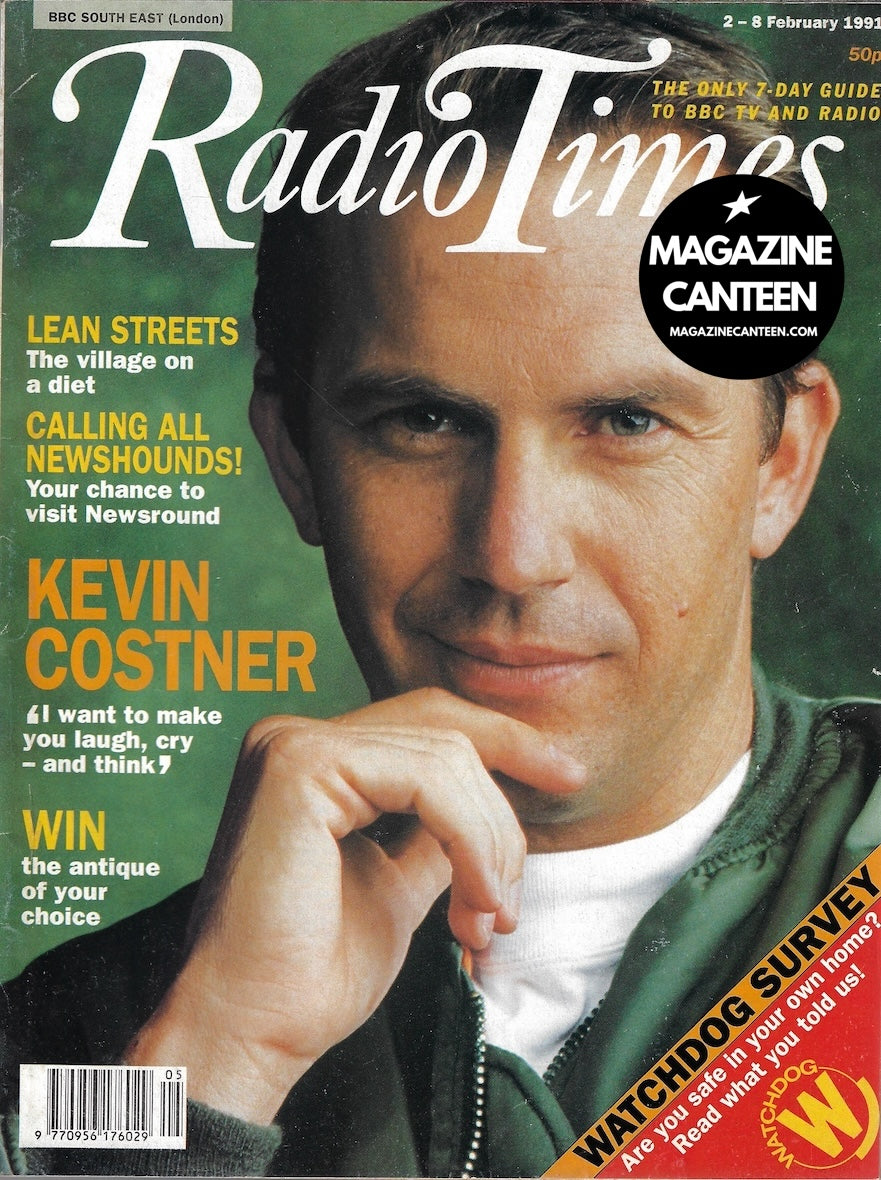 Radio Times Magazine - KEVIN COSTNER Stefan Dennis – magazine canteen