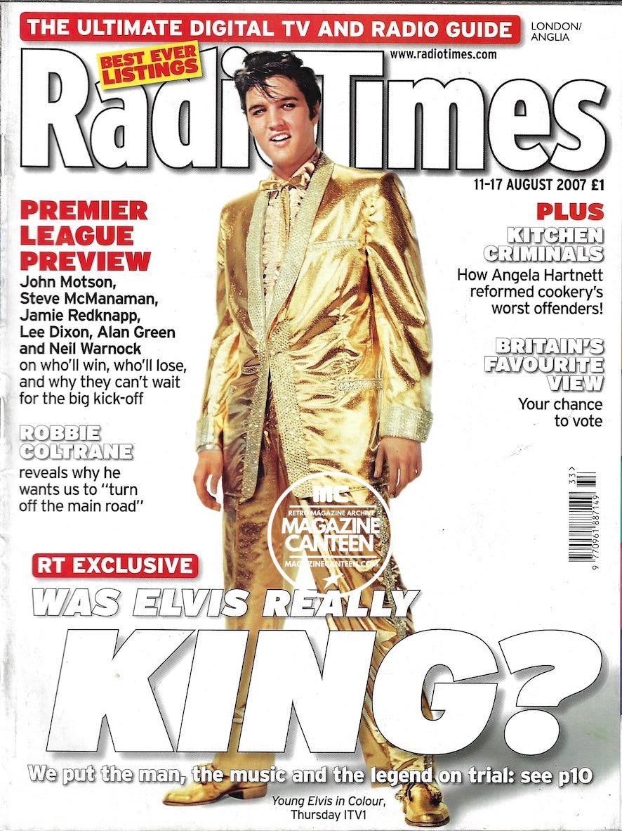 Radio Times Magazine - Elvis Presley ROBBIE COLTRANE Maggie O'Neill ...
