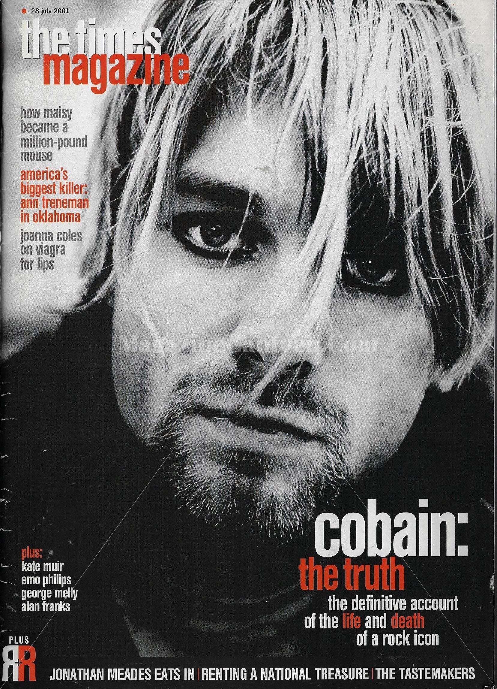 The Times Magazine Kurt Cobain Nirvana Magazine Canteen