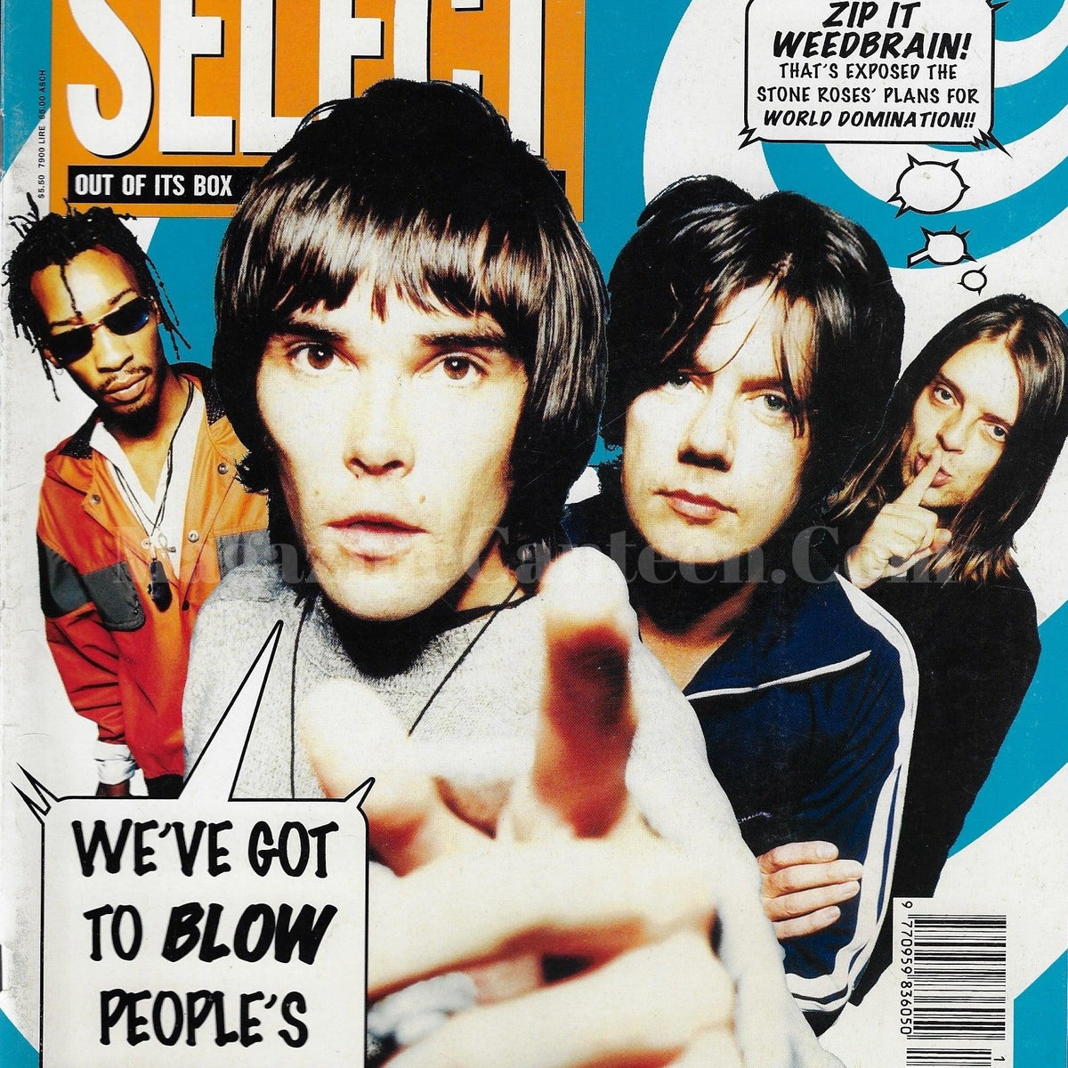 Stone Roses Magazine Cover Select Magazine - The Stone Roses – magazine canteen
