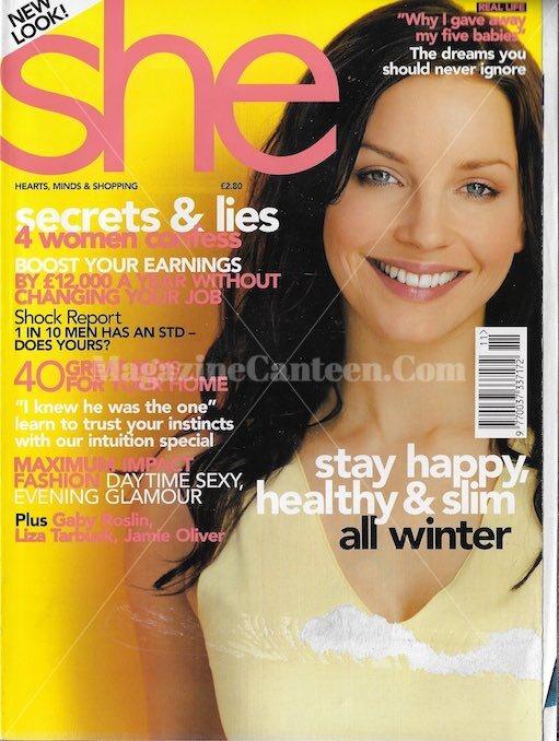 She Magazine - Gaby Roslin Emma Booth Liza Tarbuck – magazine canteen