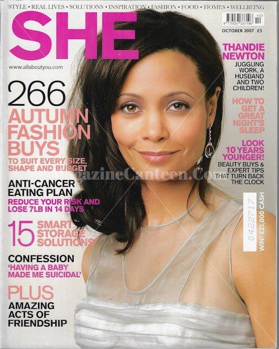 She Magazine - Thandie Newton Raquel Pires – magazine canteen