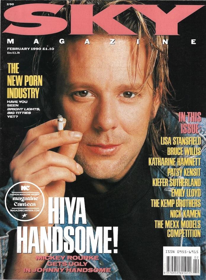 Sky Magazine - Mickey Rourke Nick Kamen Lisa Stansfield – magazine canteen