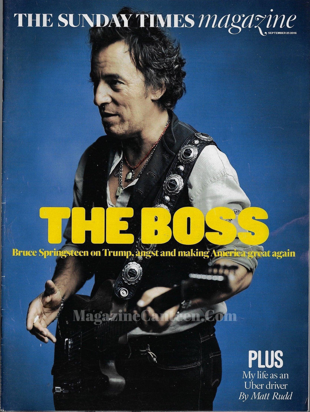 Springsteen 2006 Magazine Sunday Times Magazine - Bruce Springsteen – magazine canteen
