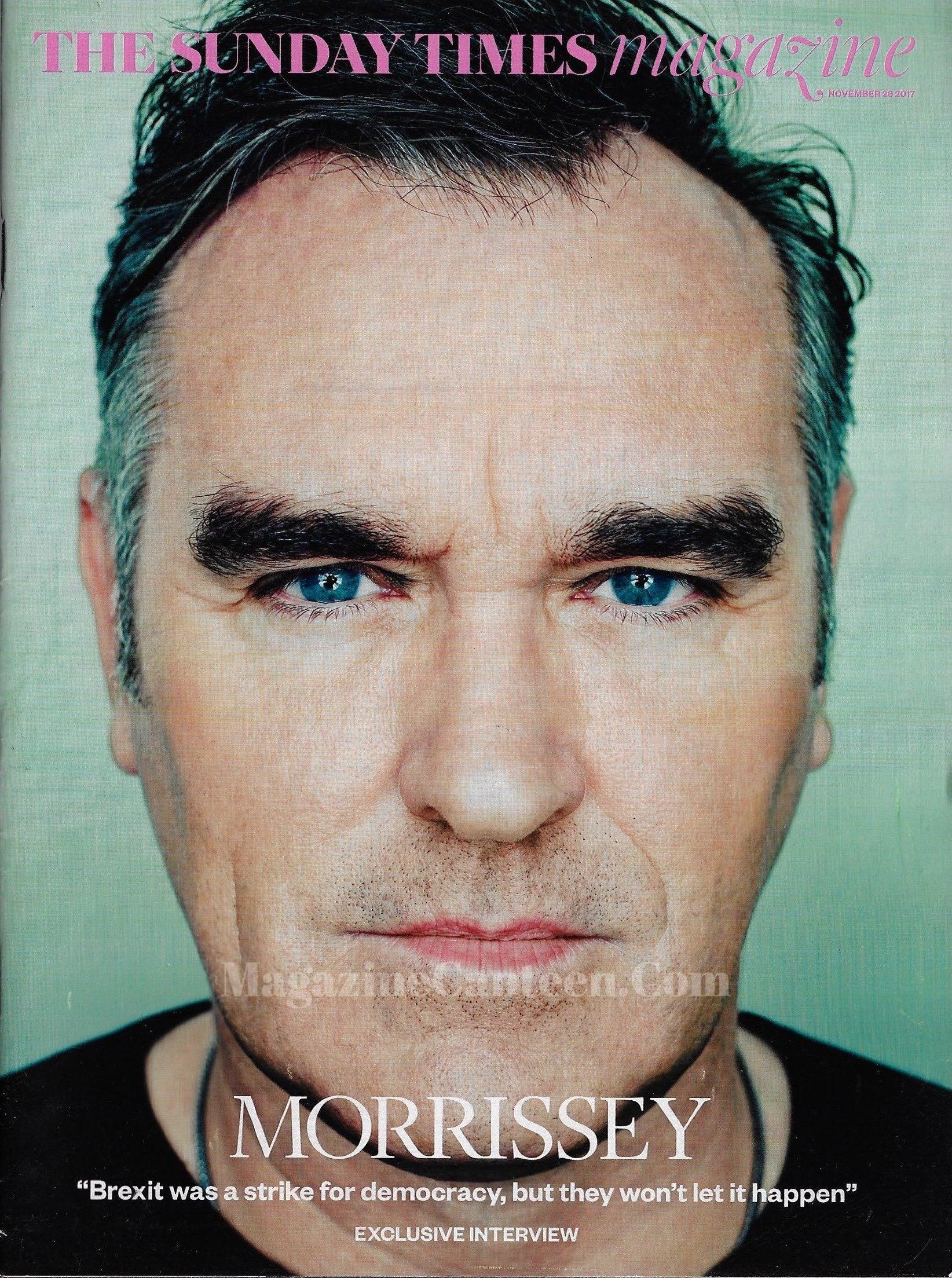 The Sunday Times Magazine Morrissey Magazine Canteen the-sunday-times-magazine-morrissey-magazine-canteen