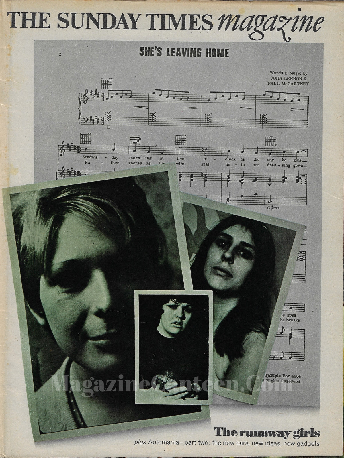 The Sunday Times Magazine The Runaway Girls Magazine Canteen