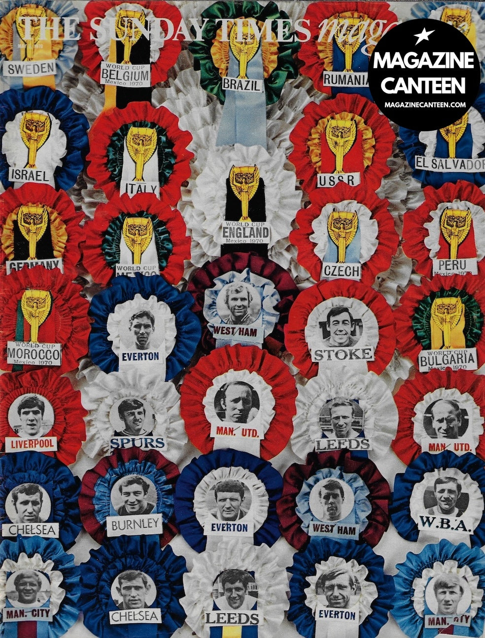 The Sunday Times Magazine - The World Cup COLIN JONES Bobby Moore TERRY O'NEILL