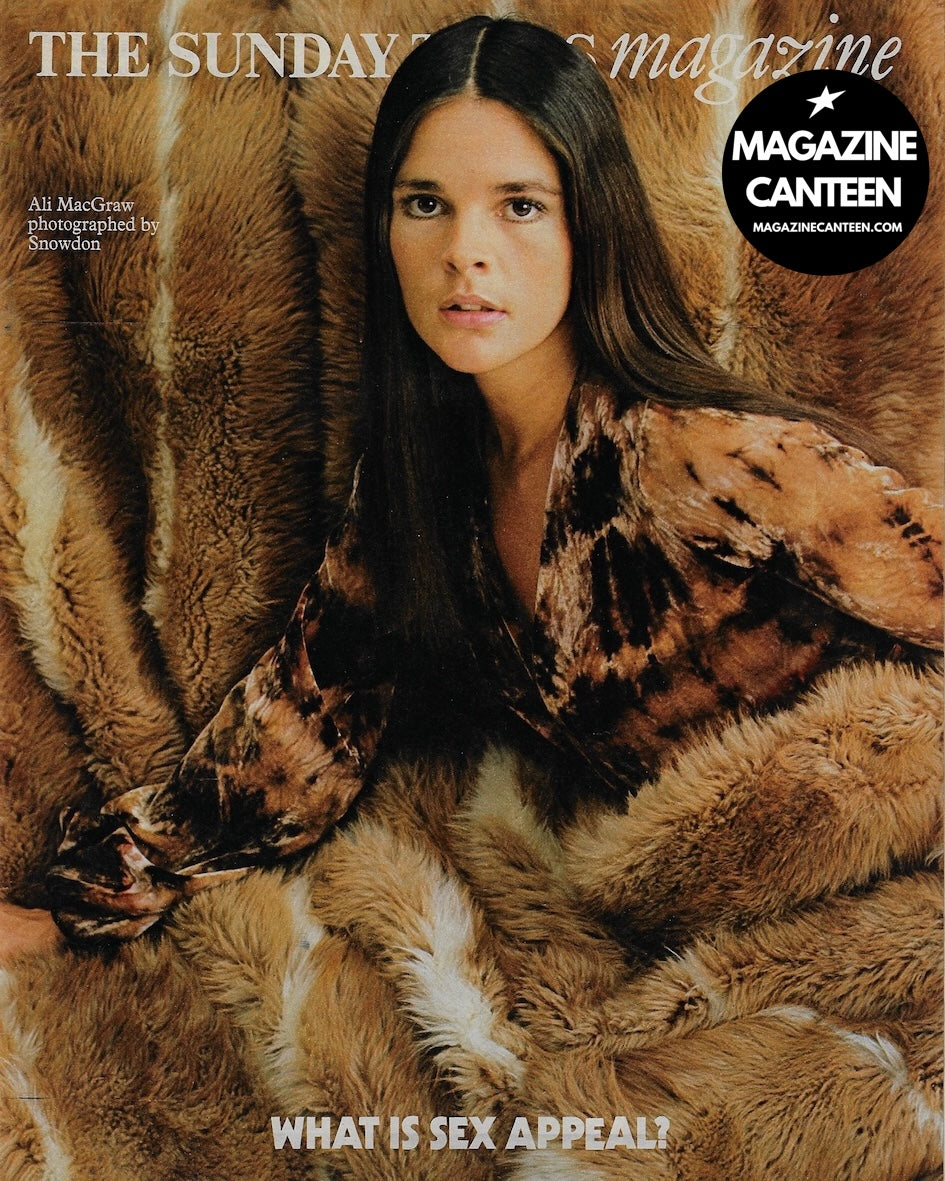 The Sunday Times Magazine - Ali MacGraw SNOWDON Peter Knapp