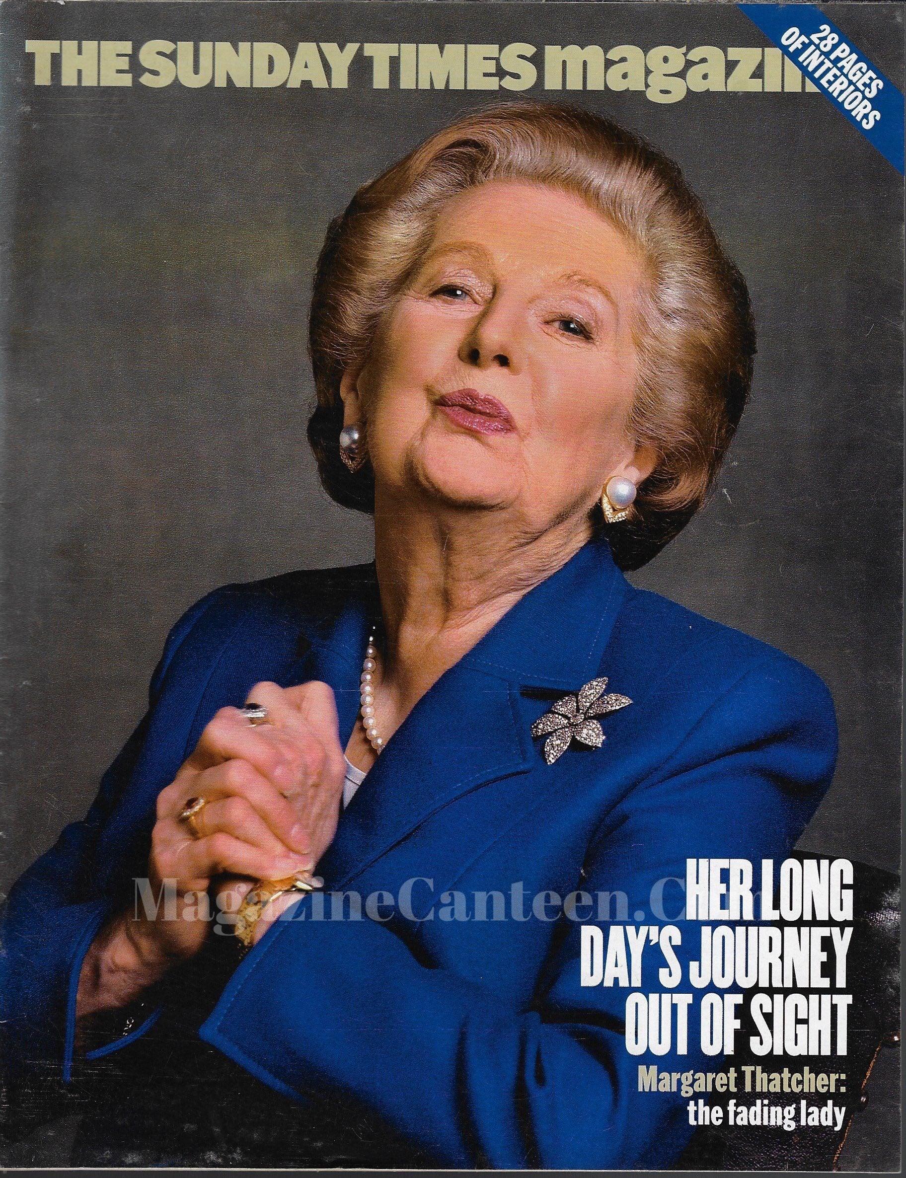 The Sunday Times Magazine - Margaret Thatcher Snowdon