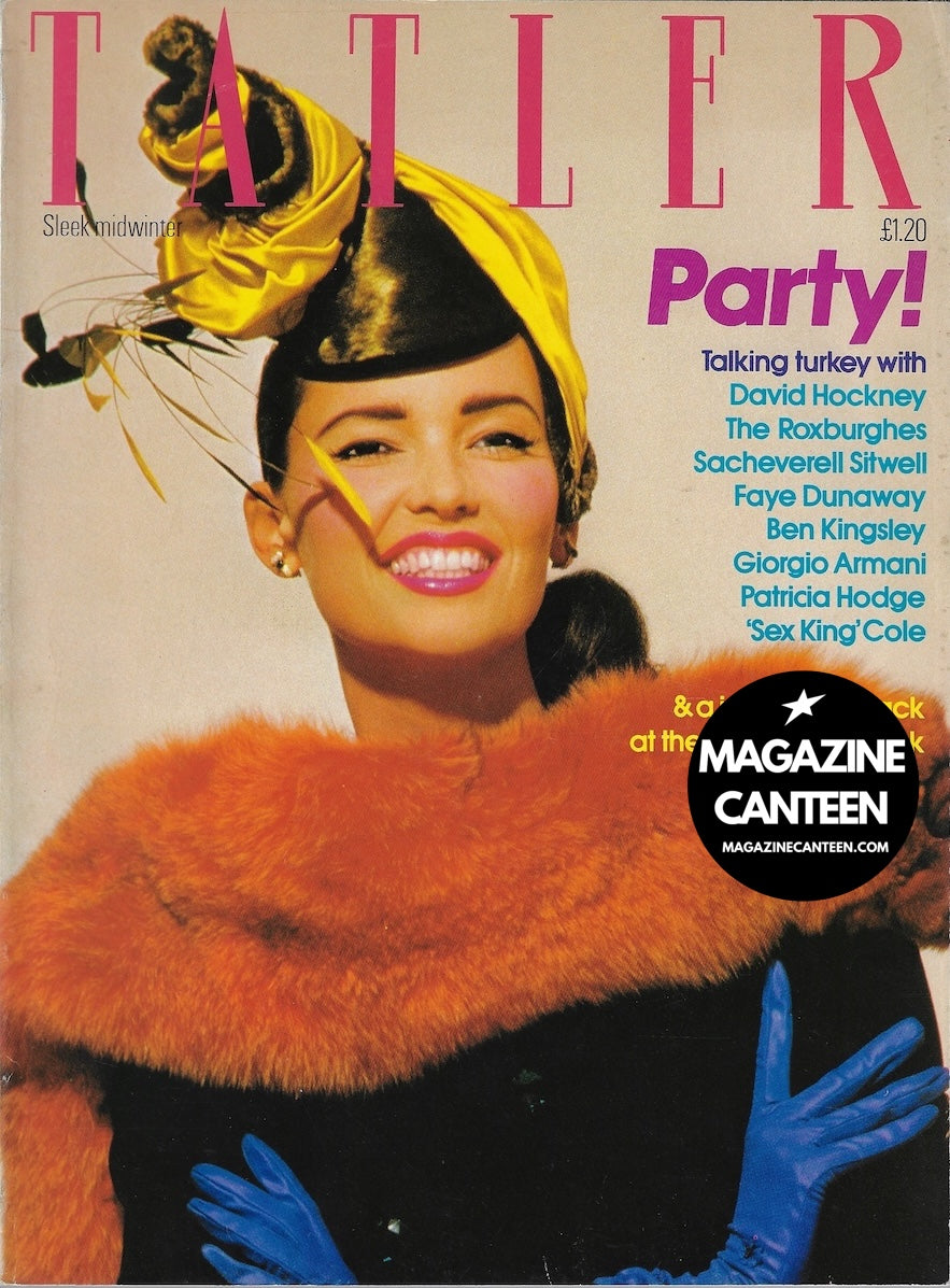 Tatler Magazine - MARCIE HUNT Faye Dunaway NORMAN PARKINSON Jeremy Fry