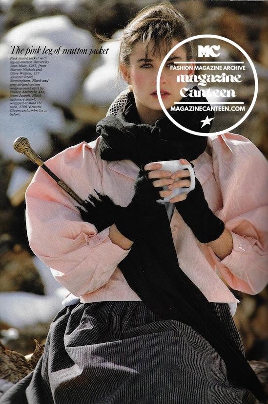 UK Magazine - Poss Young DEMI MOORE Nick Jarvis Fashion Oui RARE