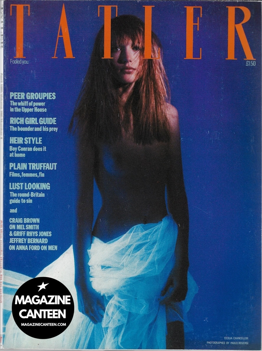 Tatler Magazine - CECILIA CHANCELLOR Paolo Roversi BOB PARIS Mel Smith