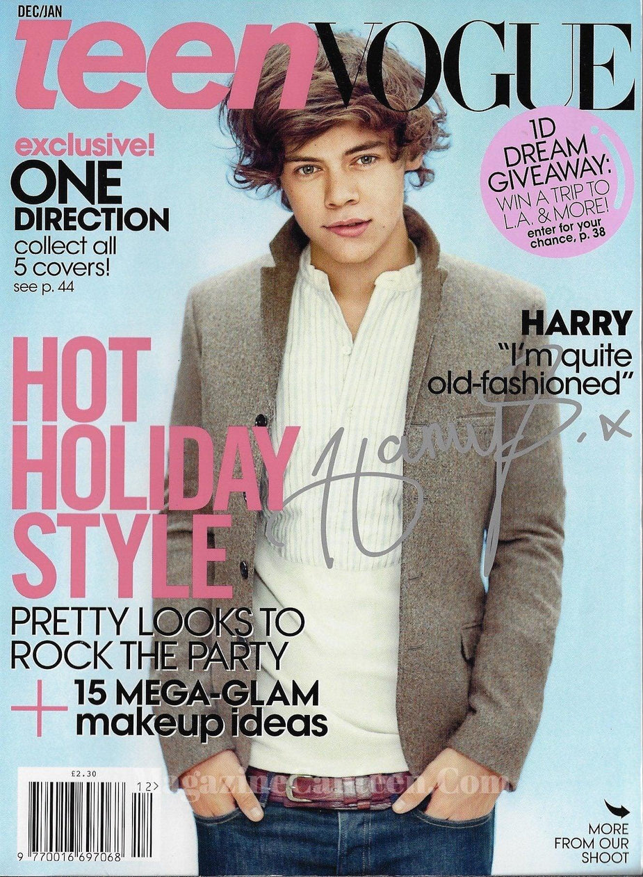 Teen Vogue Magazine - Harry Styles One Direction – magazine canteen