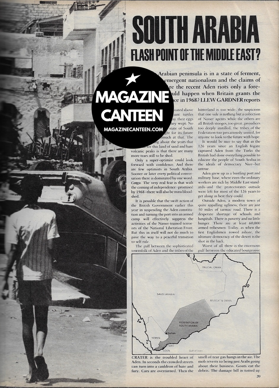 Telegraph Magazine - Don McCullin South Arabia RARE 1965