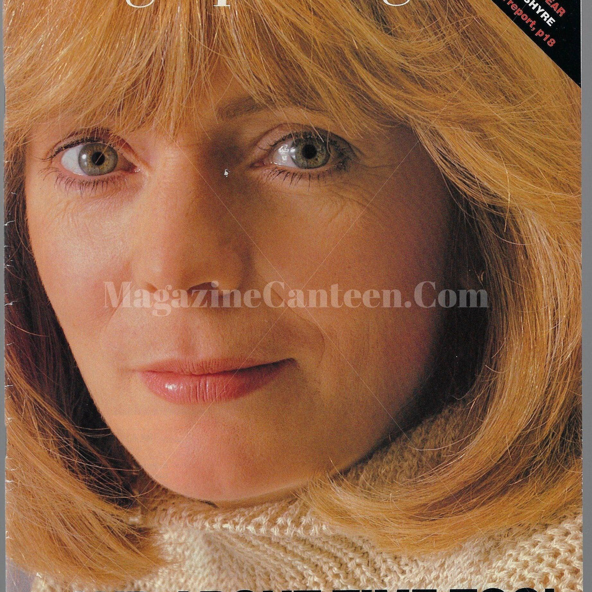 The Telegraph Magazine Alison Steadman B magazine canteen