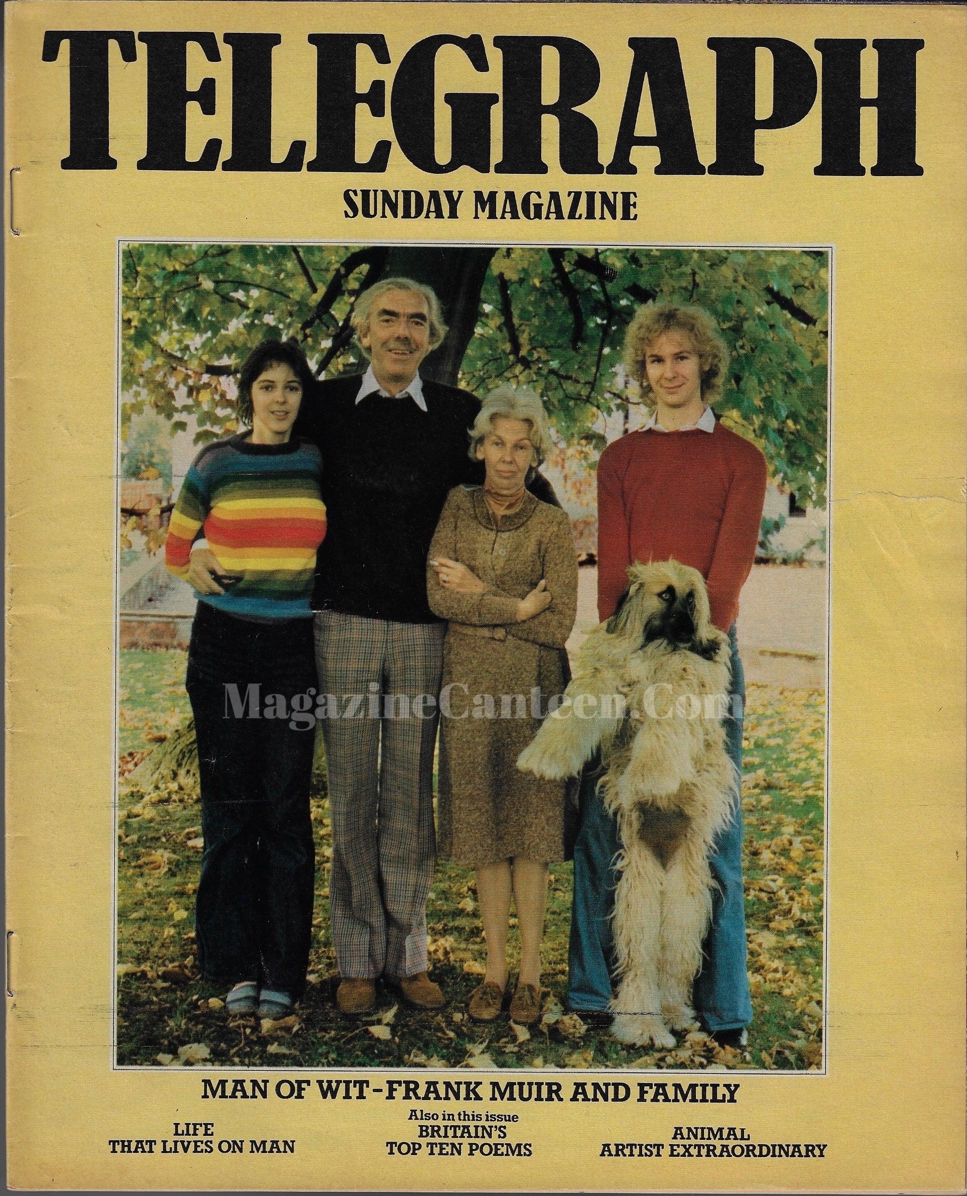 The Telegraph Magazine Frank Muir magazine canteen