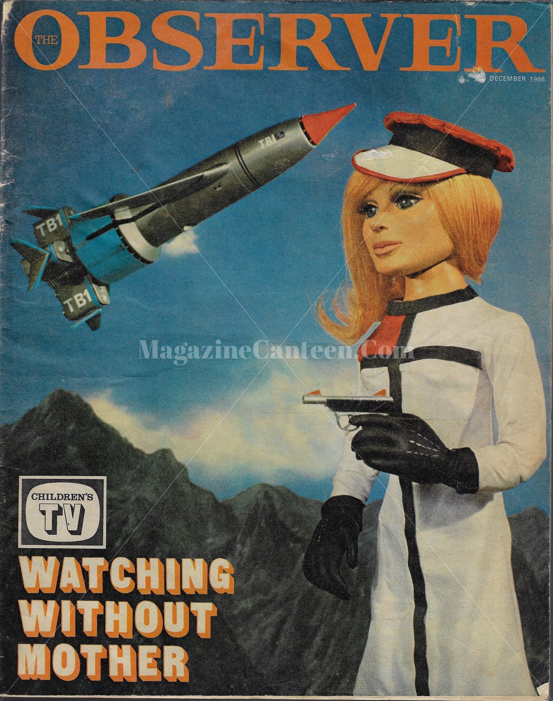 LADY PENELOPE Dr Who Dalek THUNDERBIRDS Gerry Anderson TV Observer magazine 60's