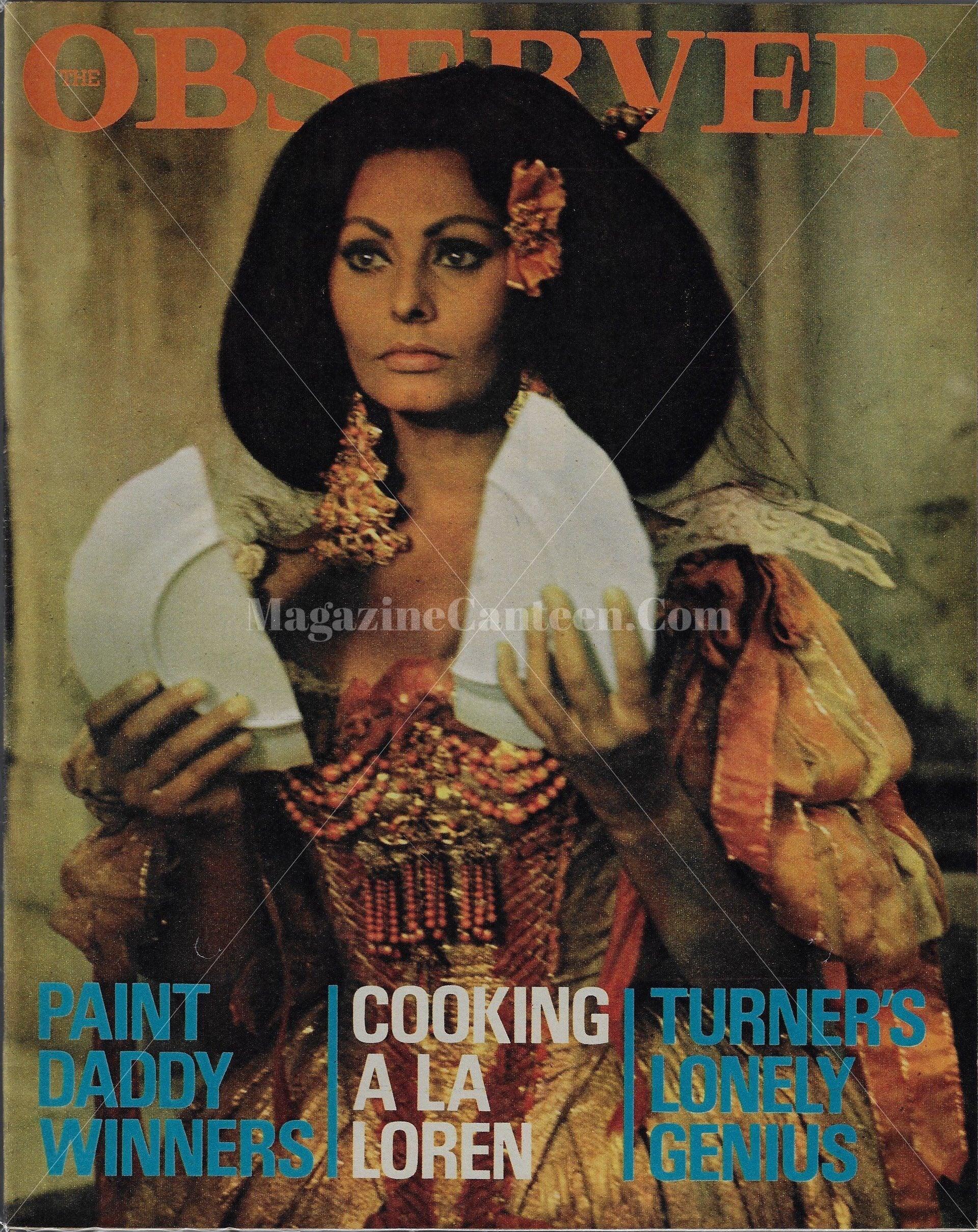 The Observer Magazine - Sophia Loren – magazine canteen
