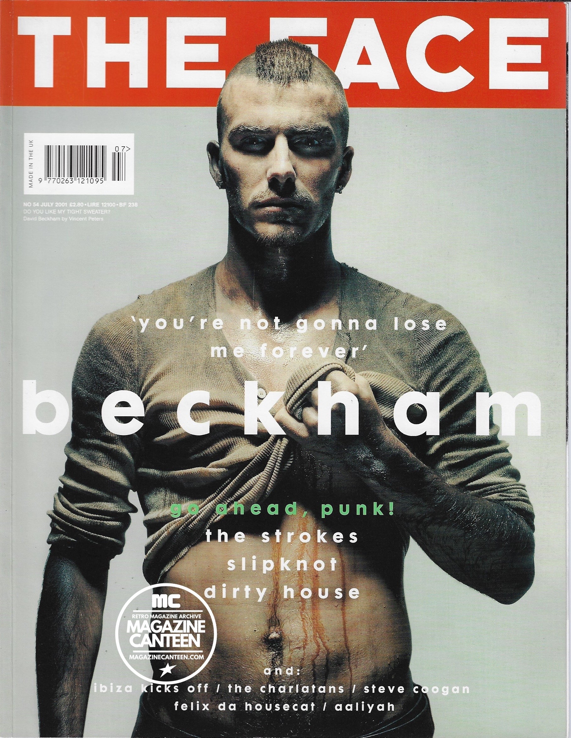 The Face Magazine 2001 - David Beckham The Strokes Tony Ward