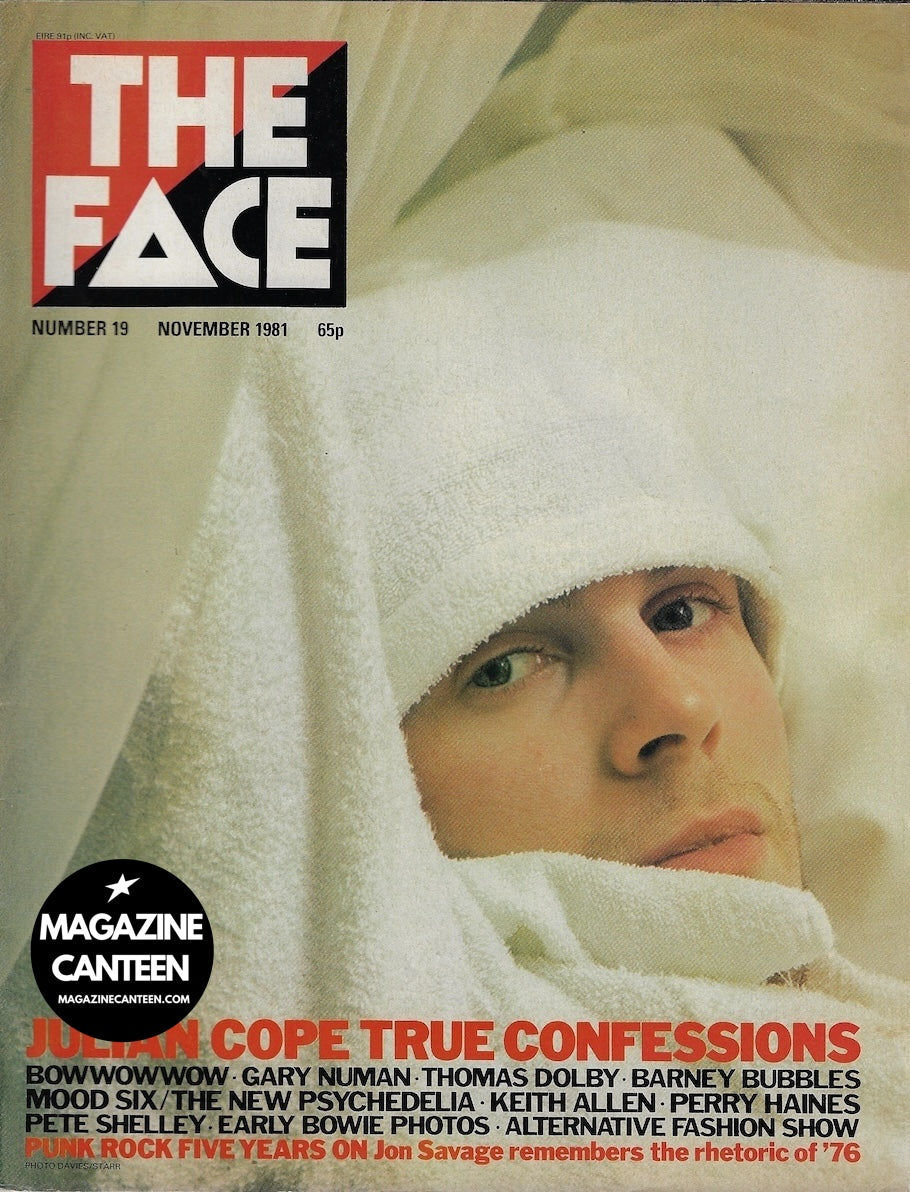 The Face Magazine 1981 - Julian Cope Gary Numan Julian Cope