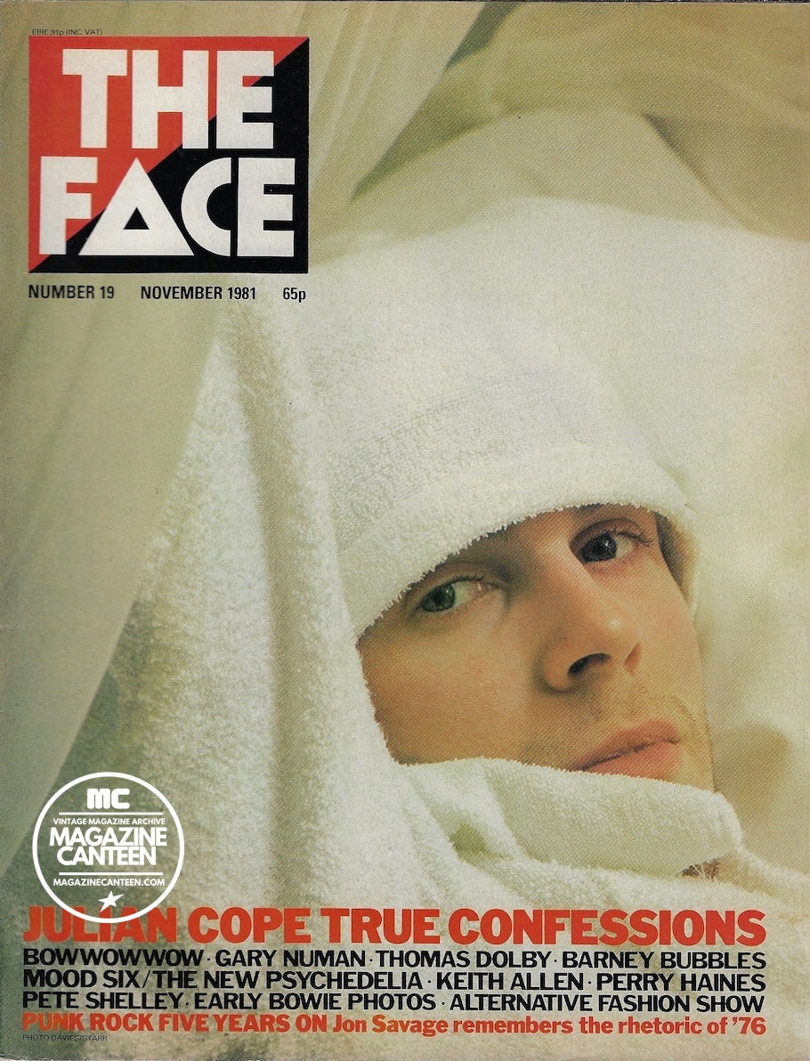 The Face Magazine 1981 - Julian Cope Gary Numan Julian Cope