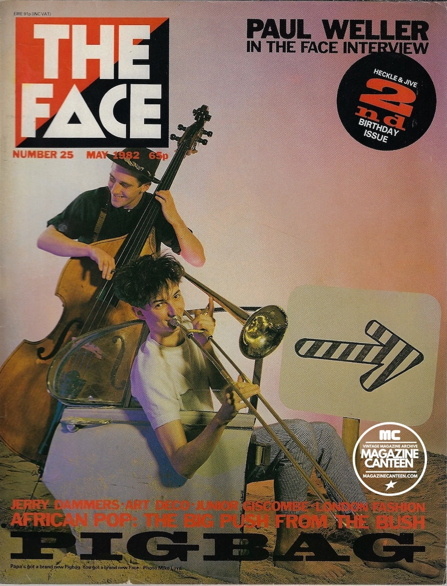 The Face Magazine 1982 - Pigbag JERRY DAMMERS Paul Weller