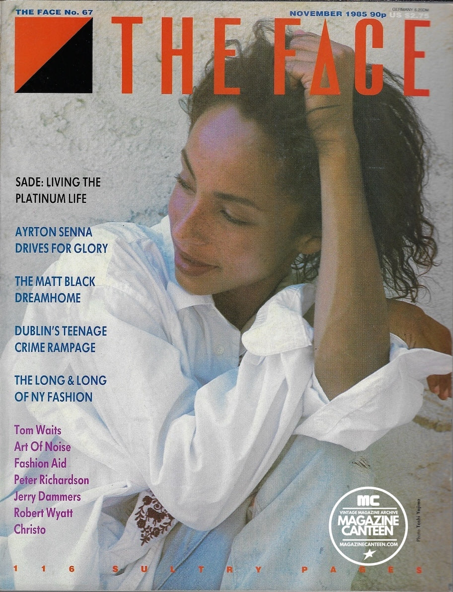 The Face Magazine 1985 - SADE ADU Tom Waits AYRTON SENNA