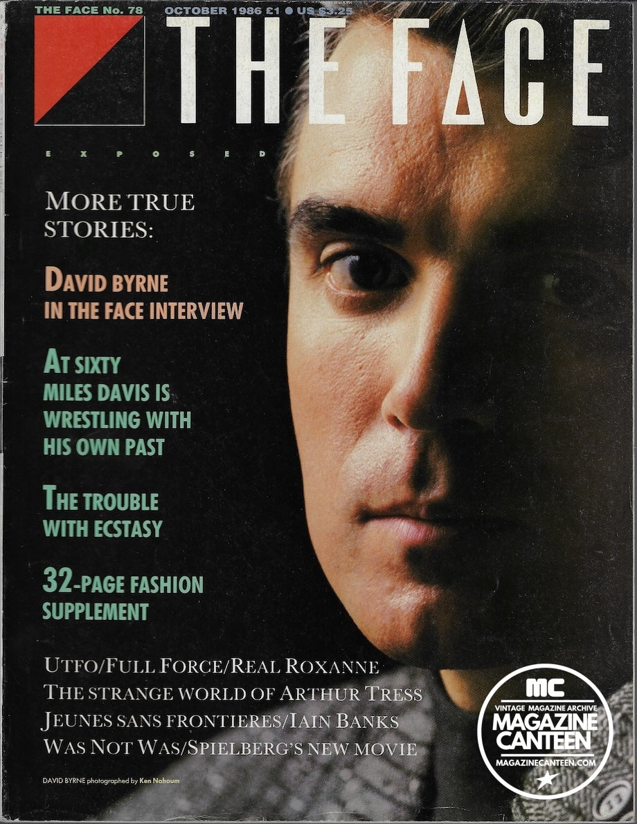 The Face Magazine 1986 - David Byrne NAOMI CAMPBELL Alexandra Pegg