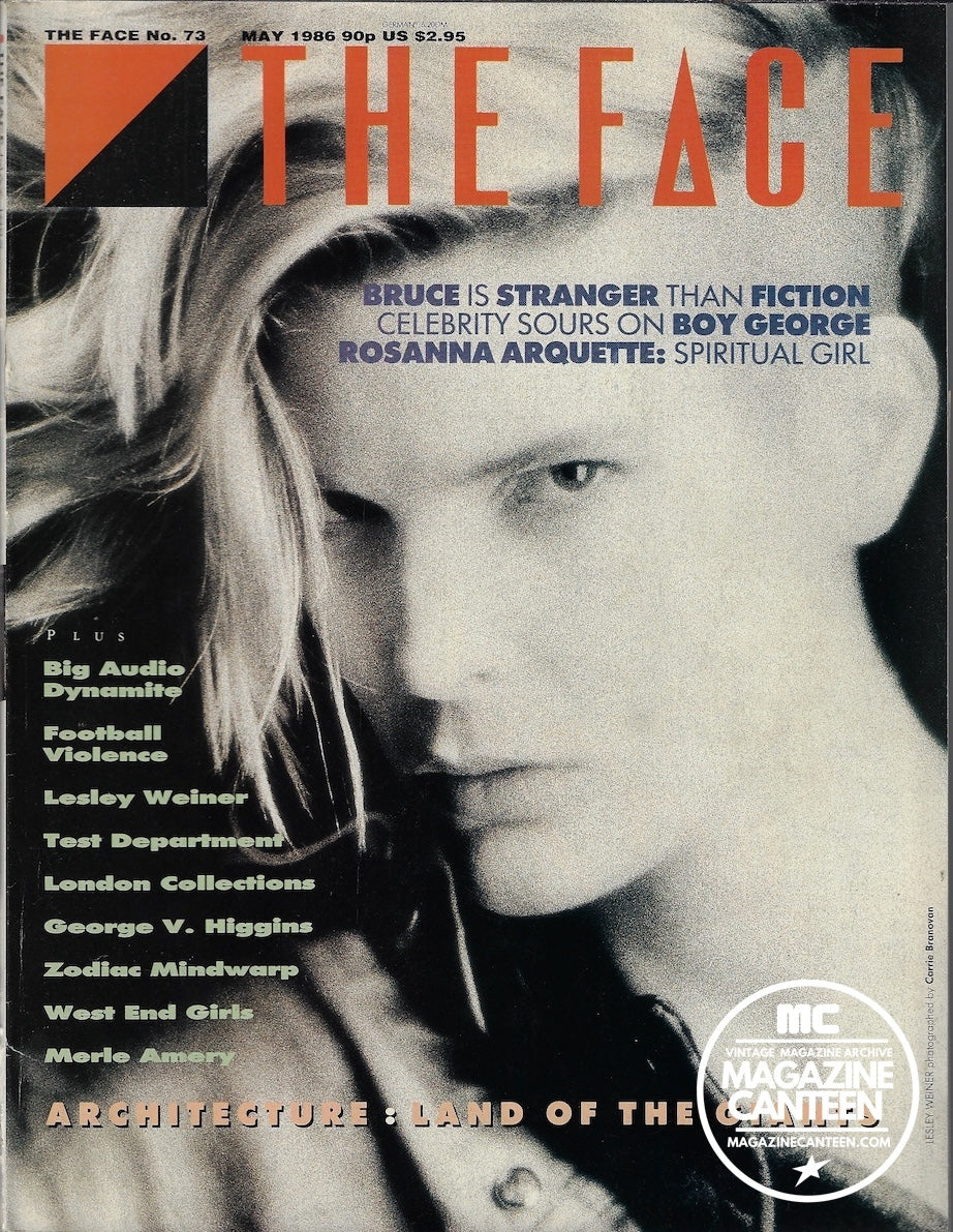 The Face Magazine 1986 - Leslie Winer BOY GEORGE Rosanna Arquette