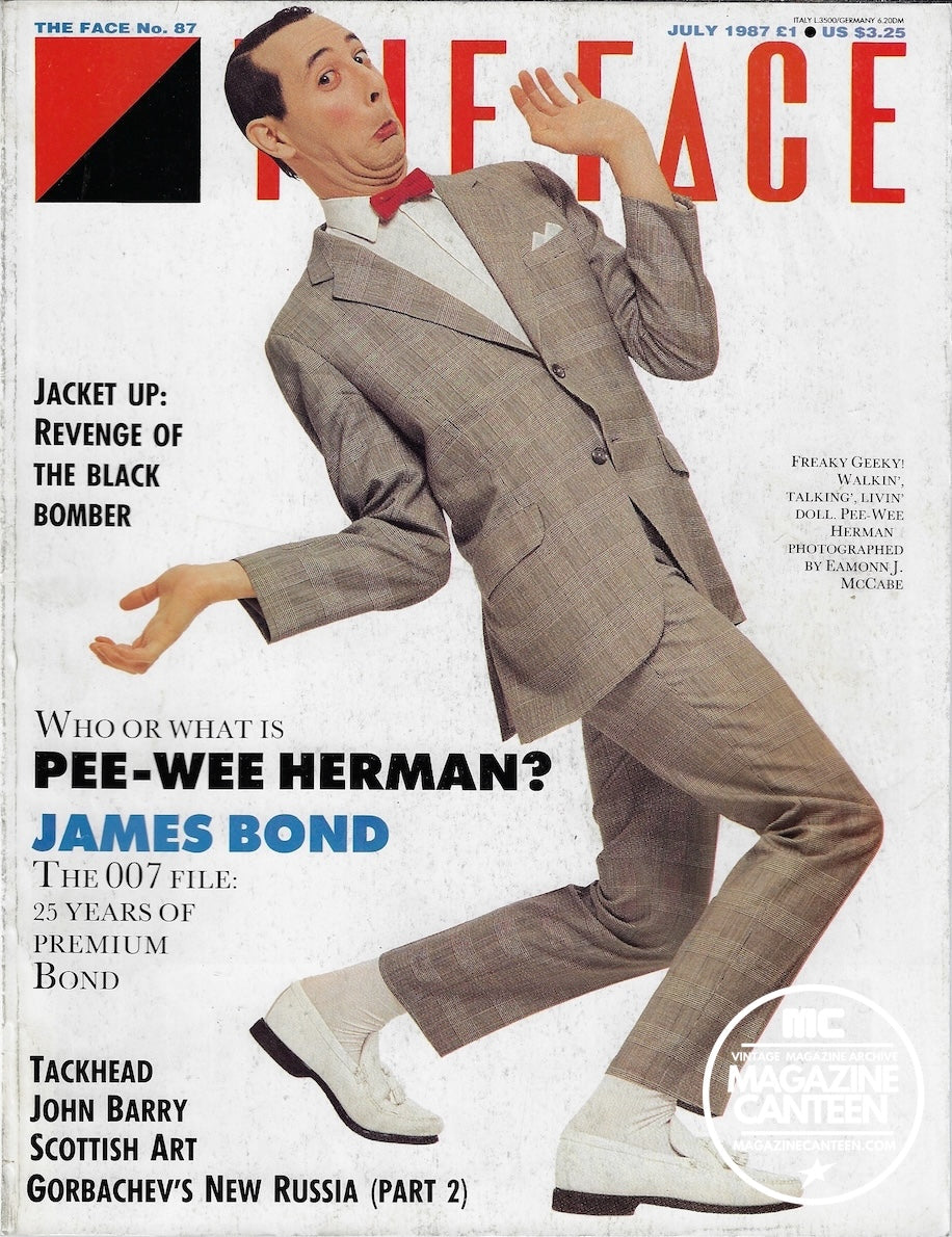 The Face Magazine 1987 - PAUL REUBENS Pee Wee Herman