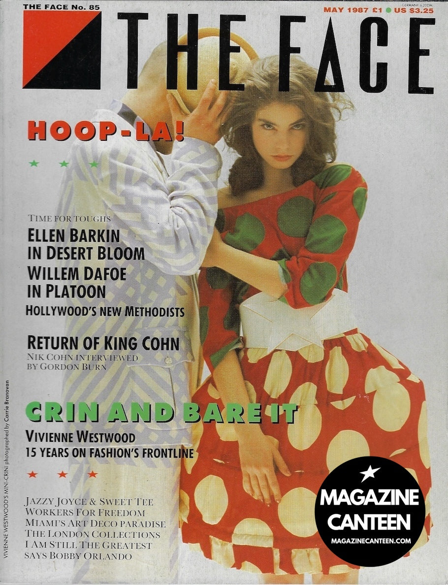 The Face Magazine 1987 - Carrie Branovan VIVIENNE WESTWOOD Ellen Barkin