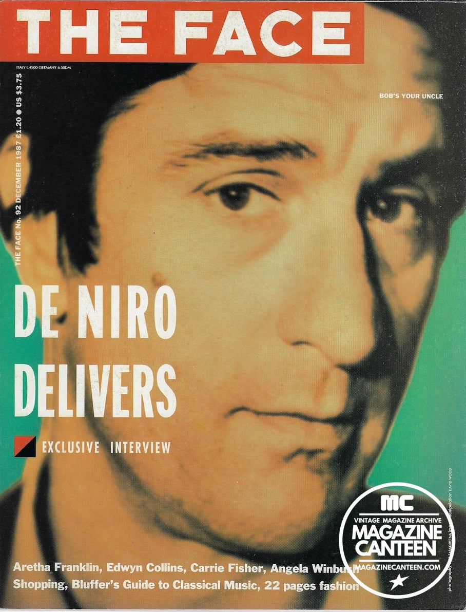 The Face Magazine 1987 - Robert De Niro Carrie Fisher Aretha Franklin